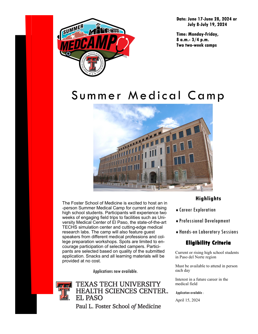 Thmbnail image for the 2021 High School Med Camp