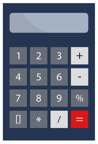 Calculator image linked to tuition and fee estimator page