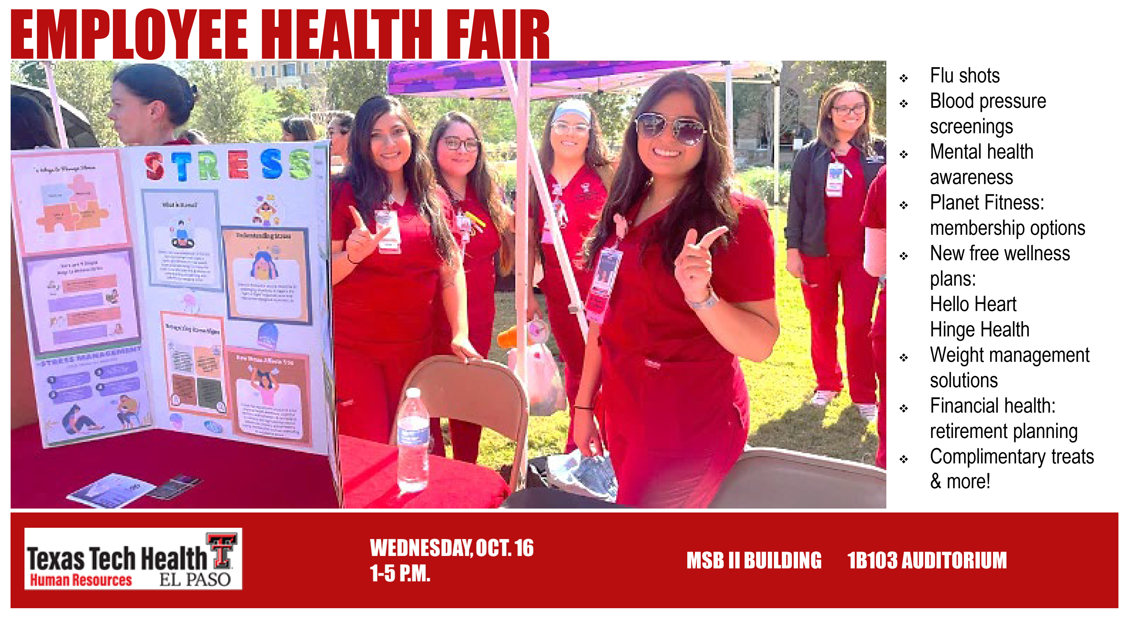 Employee health fair